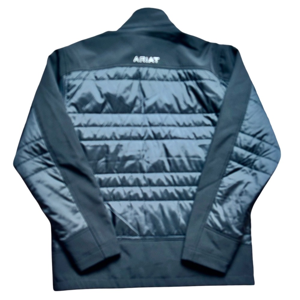 Ariat Men's Elevation Insulated Jacket Black Full Zip Puffer Coat Size Medium - Picture 2 of 6